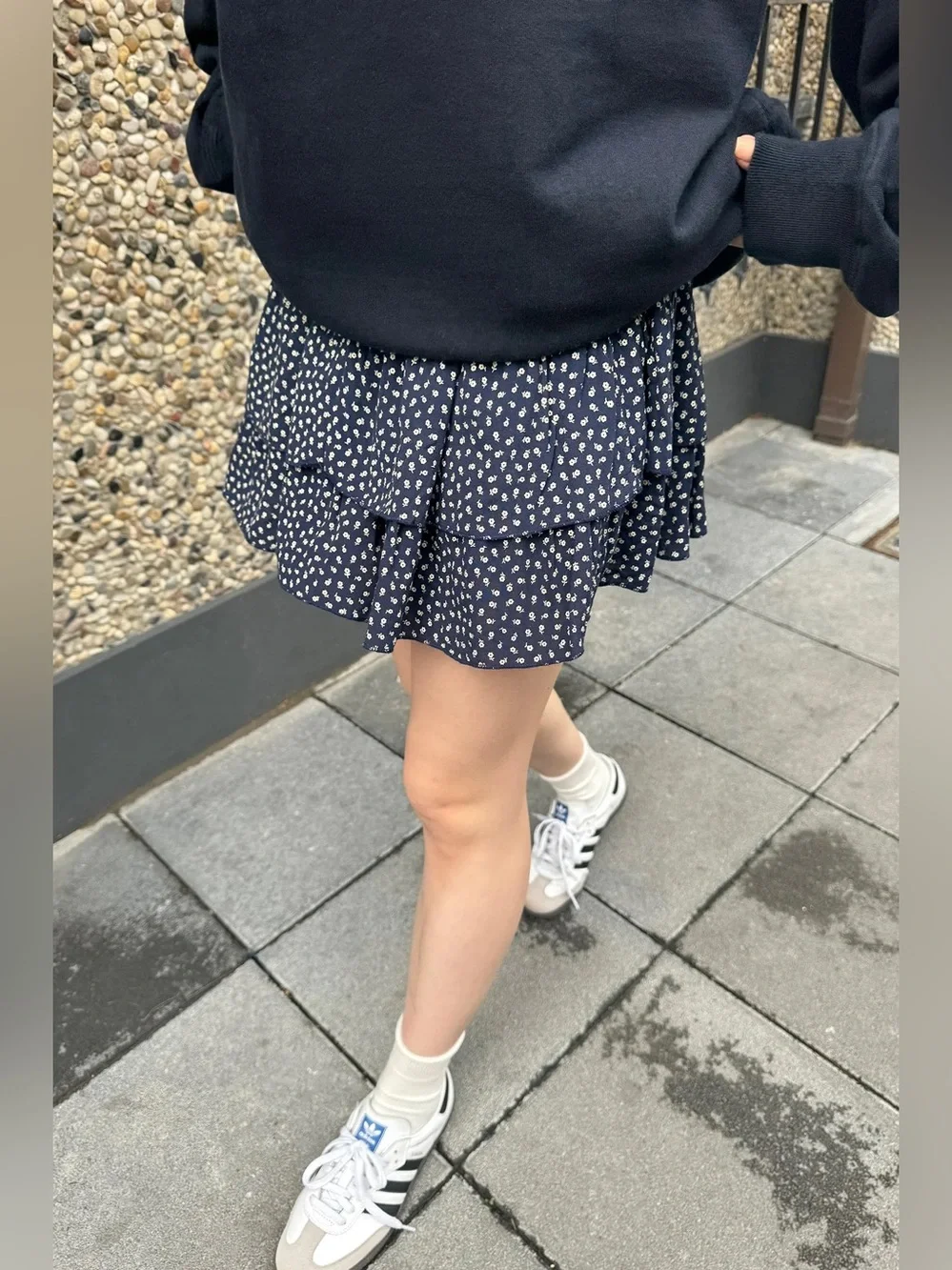 Brandy Melville Izzy Floral Mini Skirt